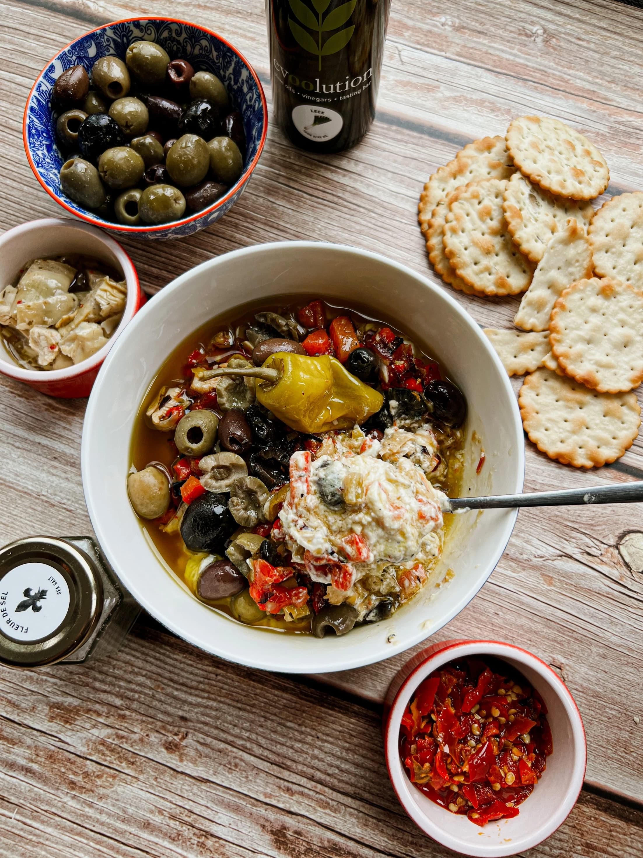 Antipasto whipped feta