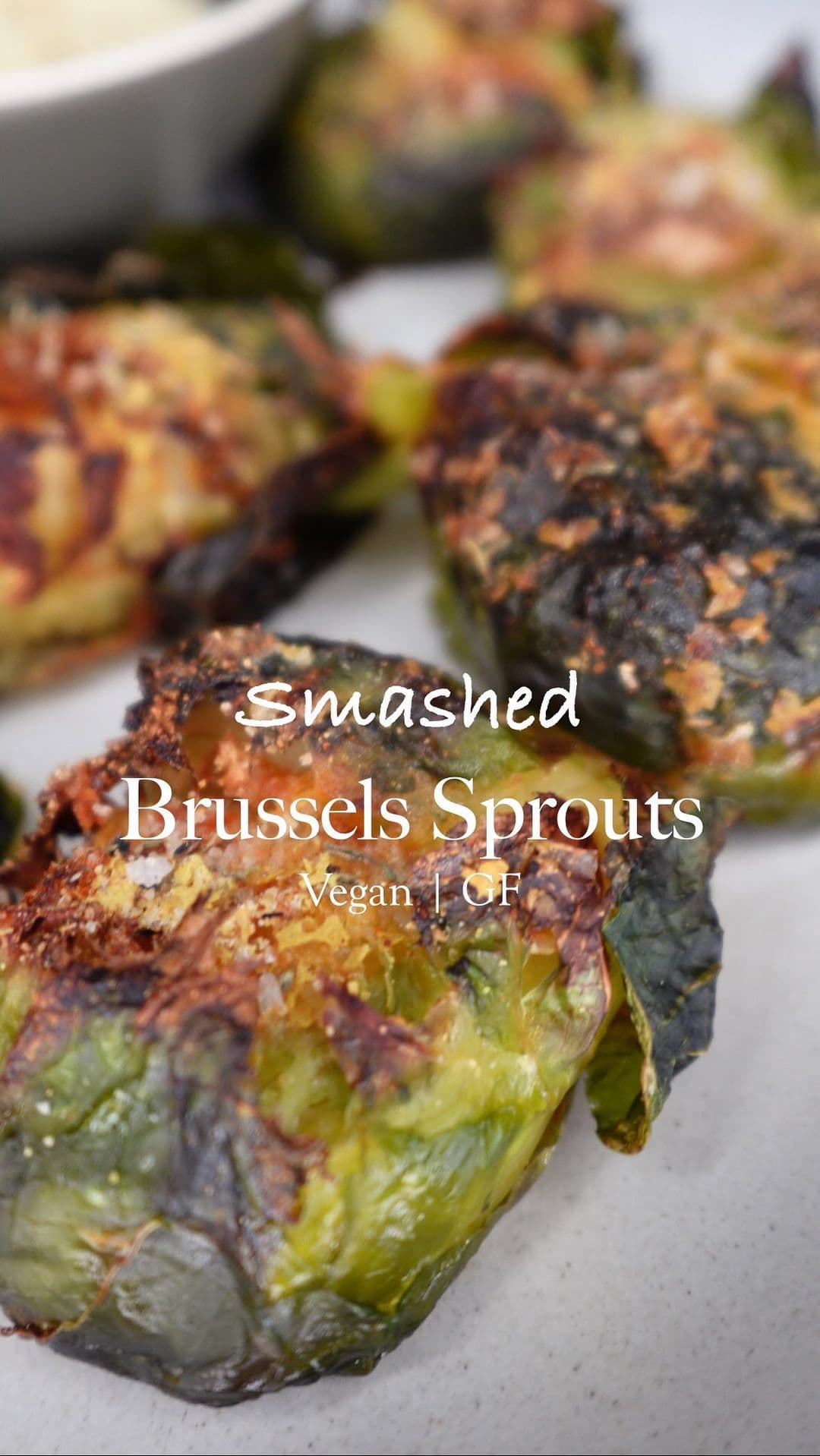 Smashed Brussels sprouts