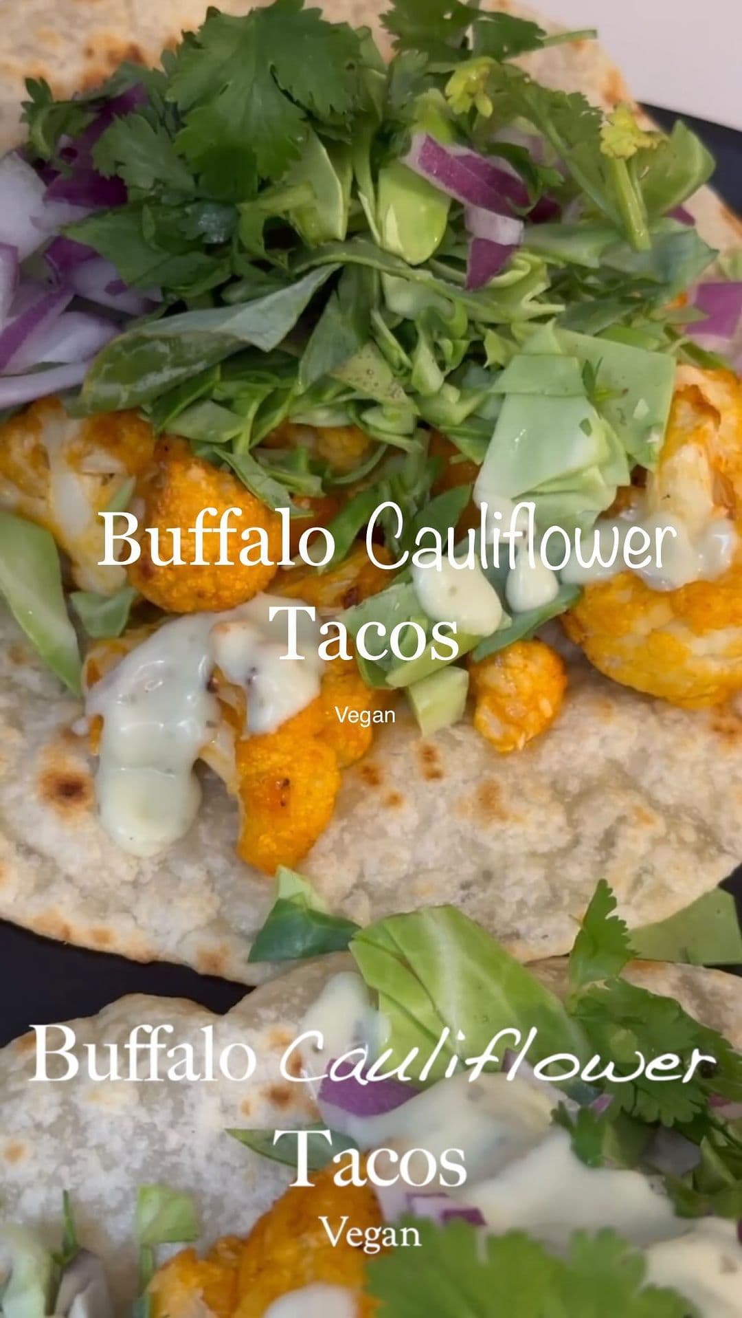 Buffalo Cauliflower Tacos  