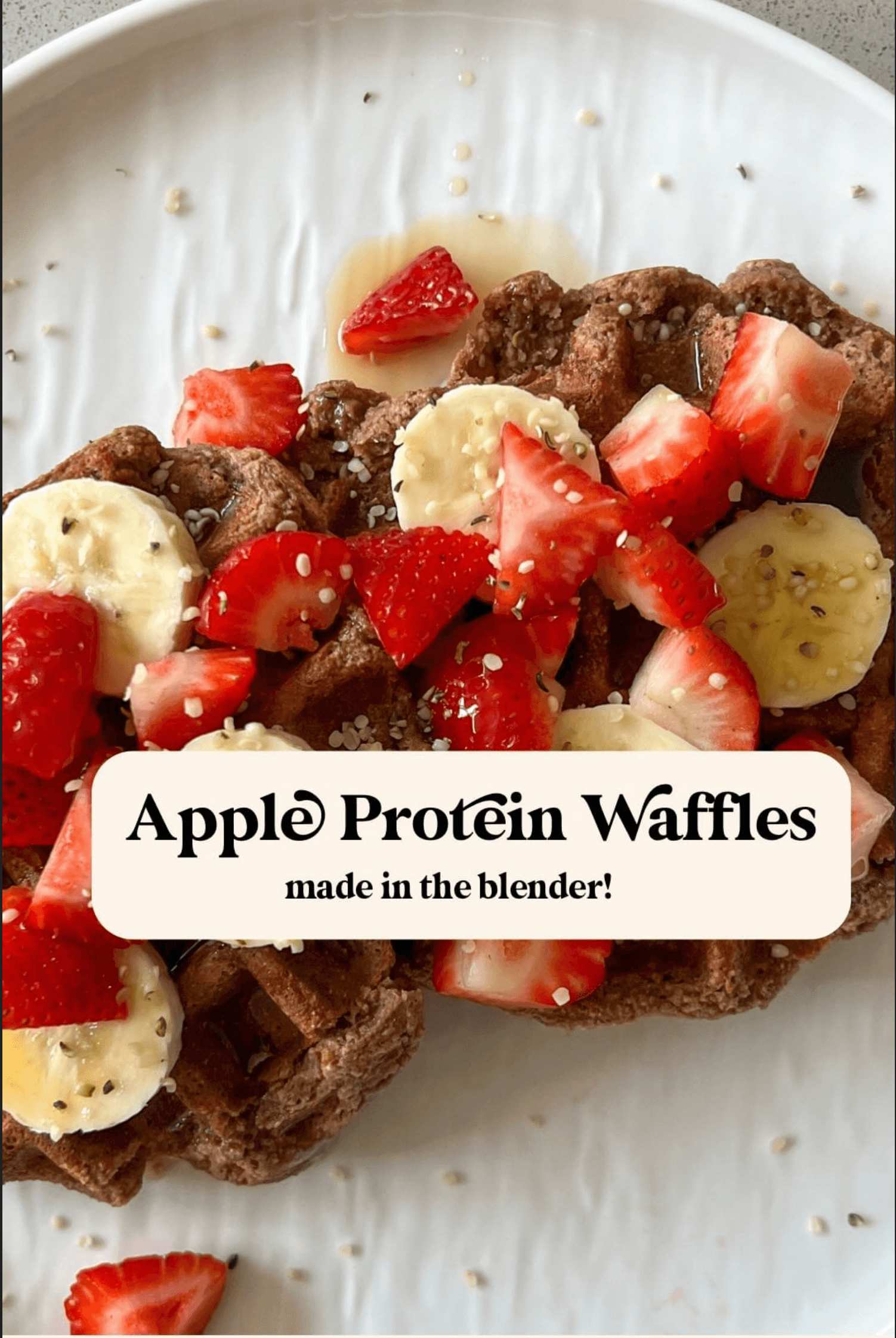 APPLE PROTEIN WAFFLES 