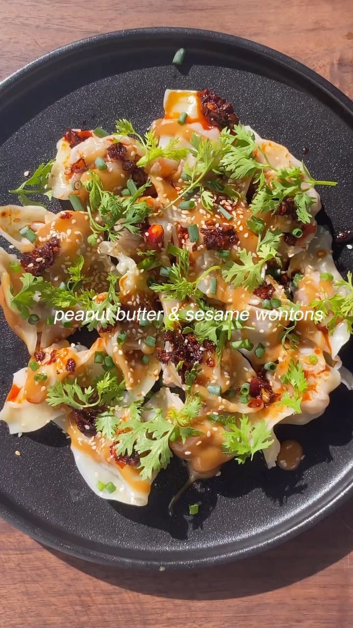 PB & SESAME WONTONS