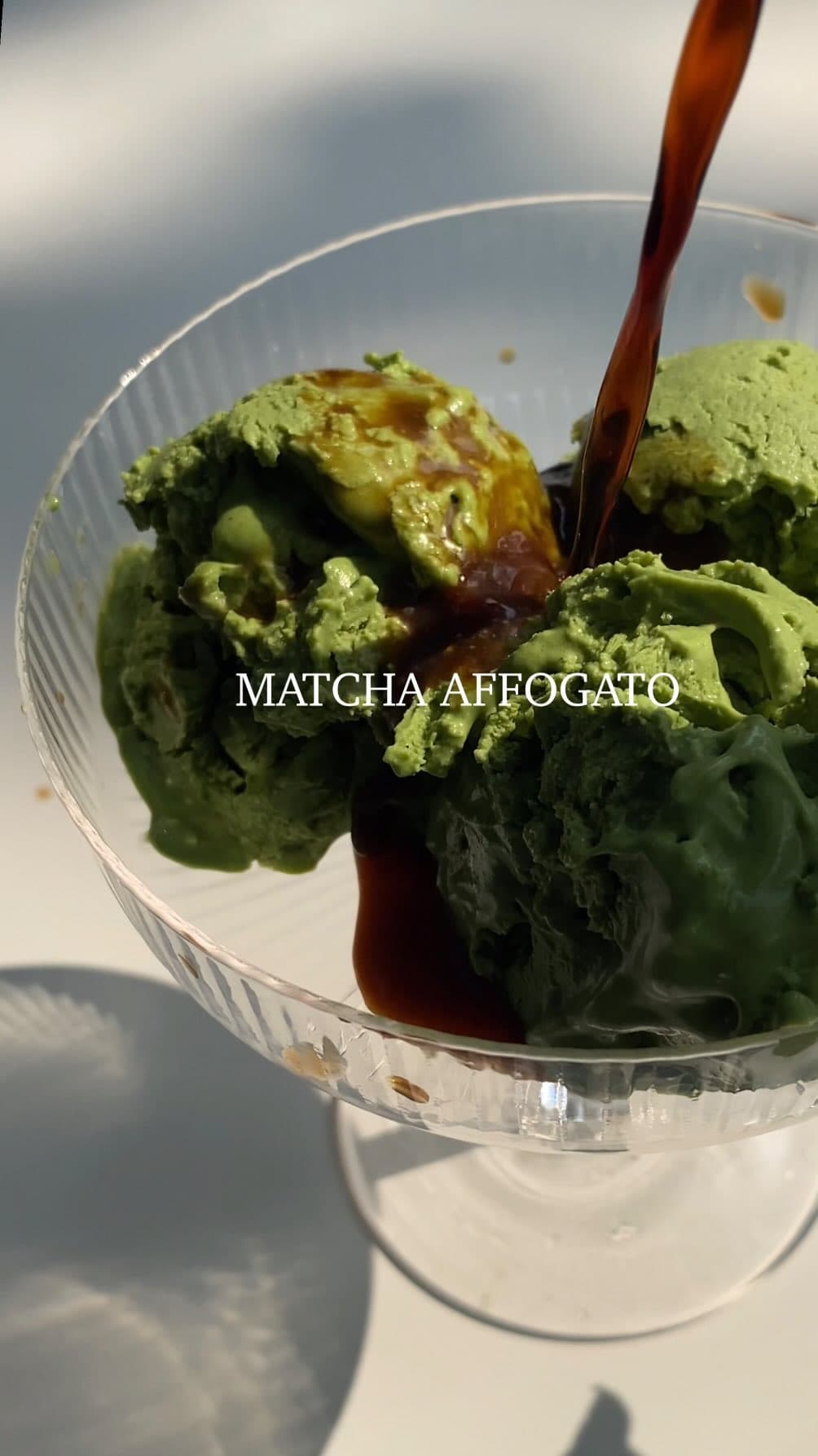 Matcha affogato
