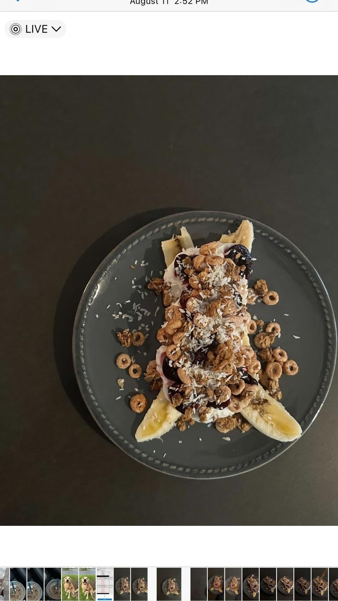 Go-to breakfast banana split