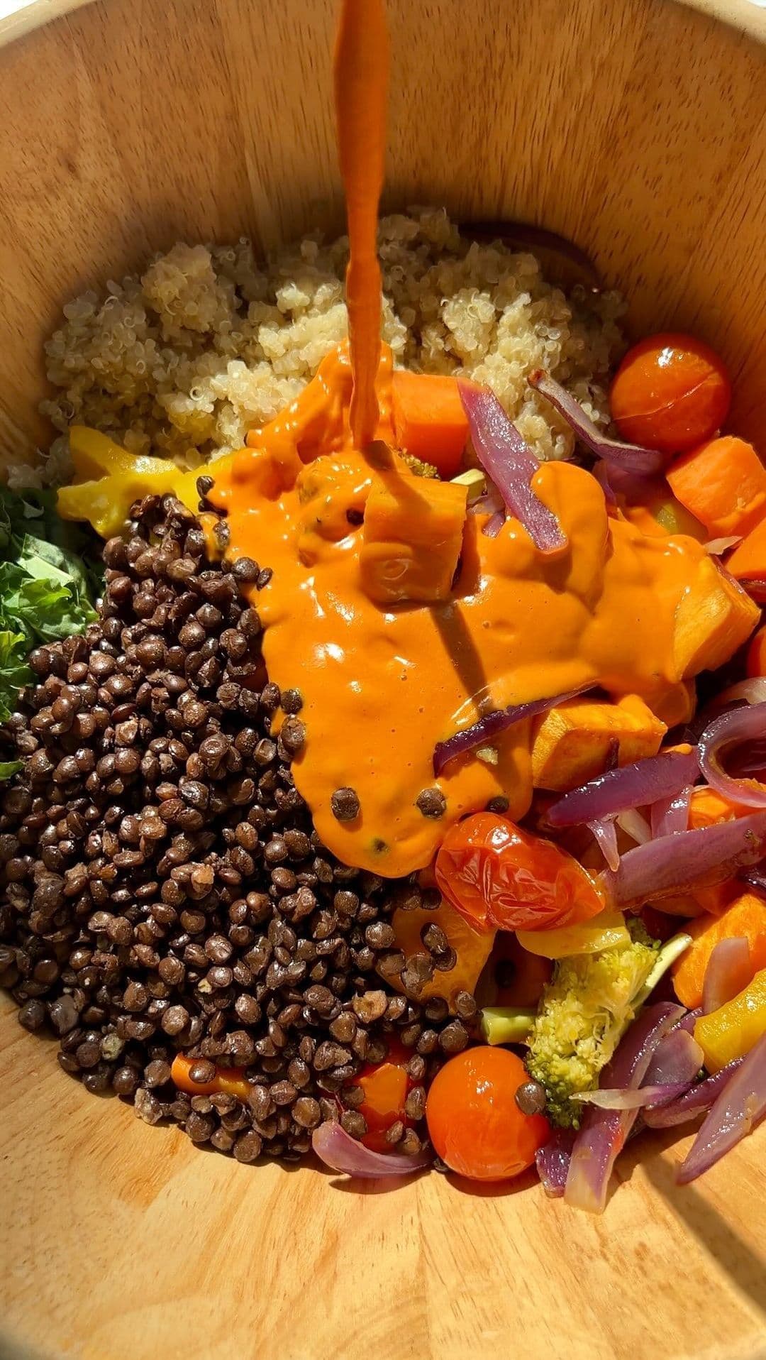 ROMESCO ROAST VEG SALAD 