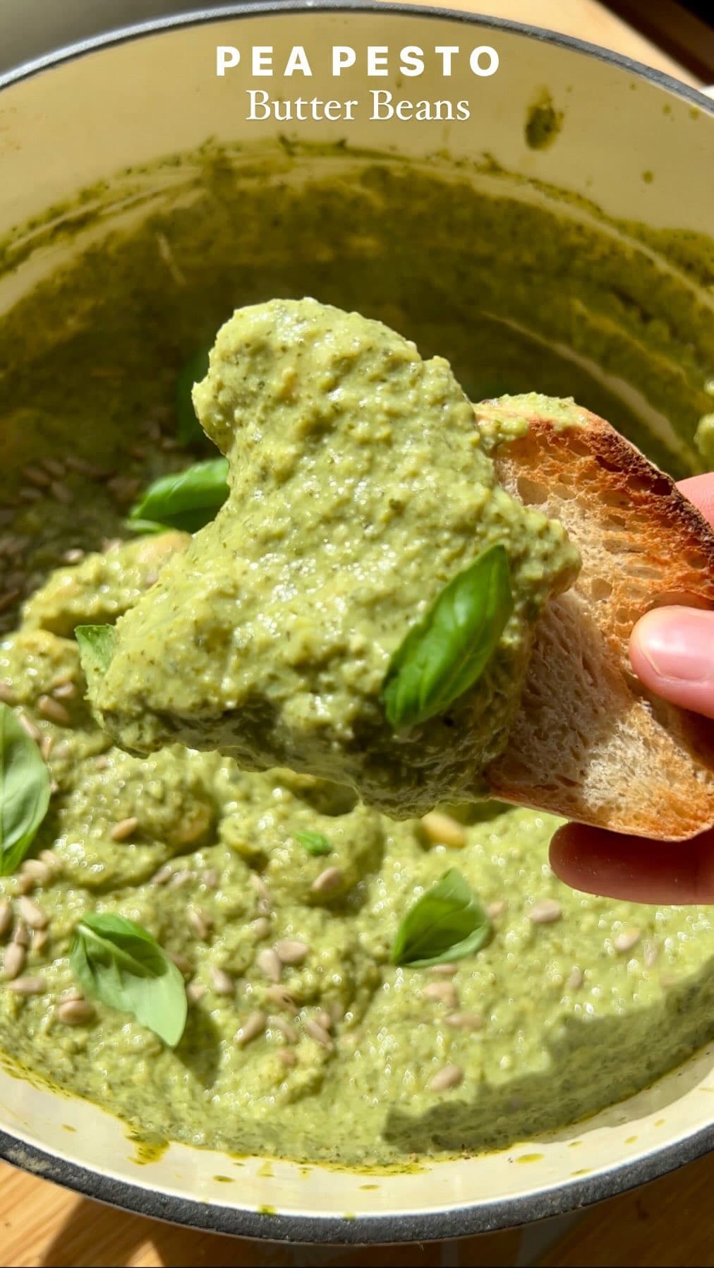 PEA PESTO BUTTER BEANS 