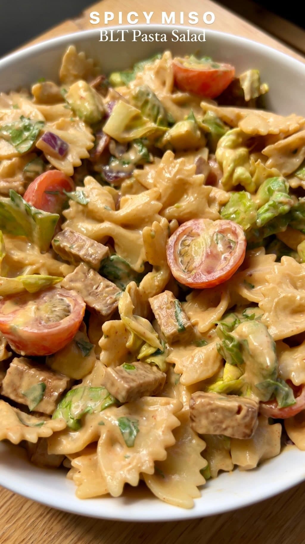SPICY MISO BLT PASTA SALAD 