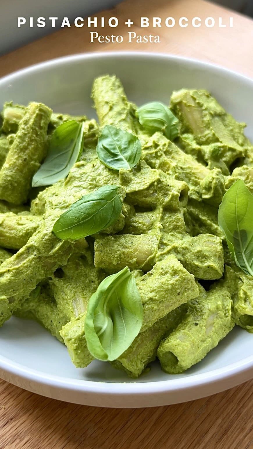 PISTACHIO + BROCCOLI PESTO PASTA