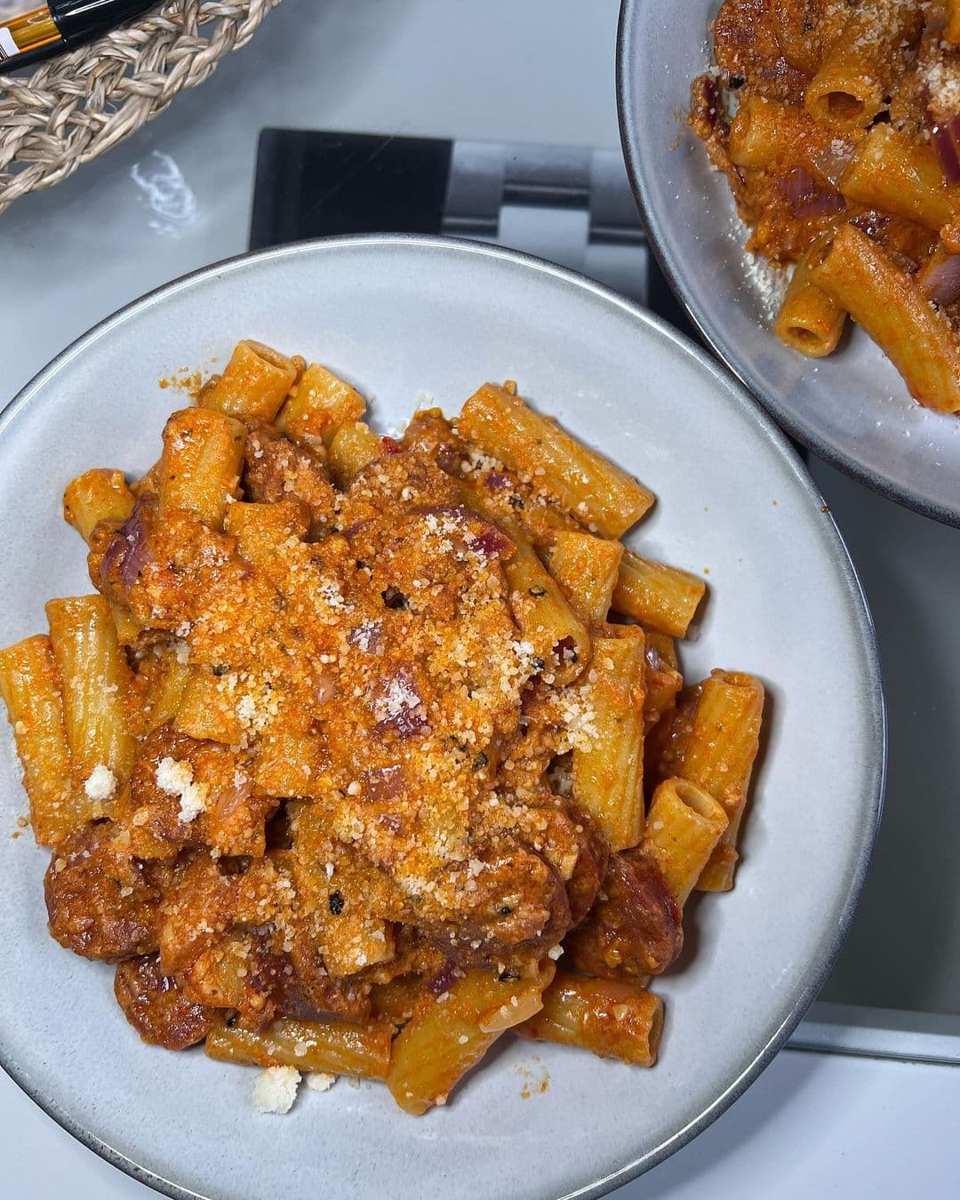 Chorizo & pancetta pasta