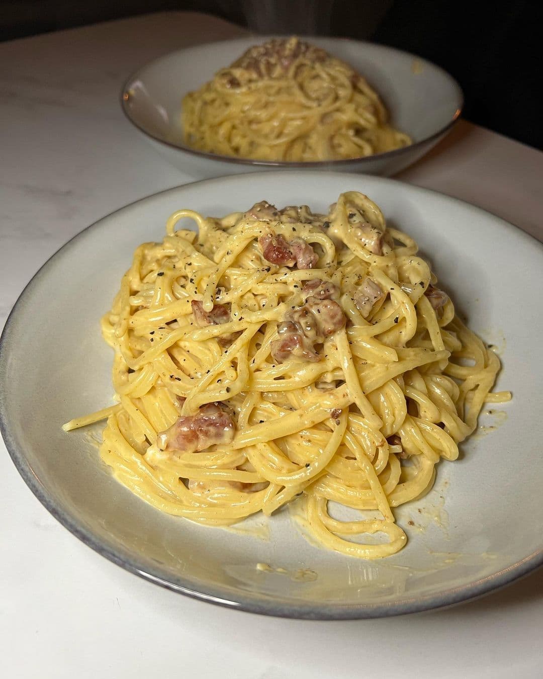 Joe’s famous creamy carbonara