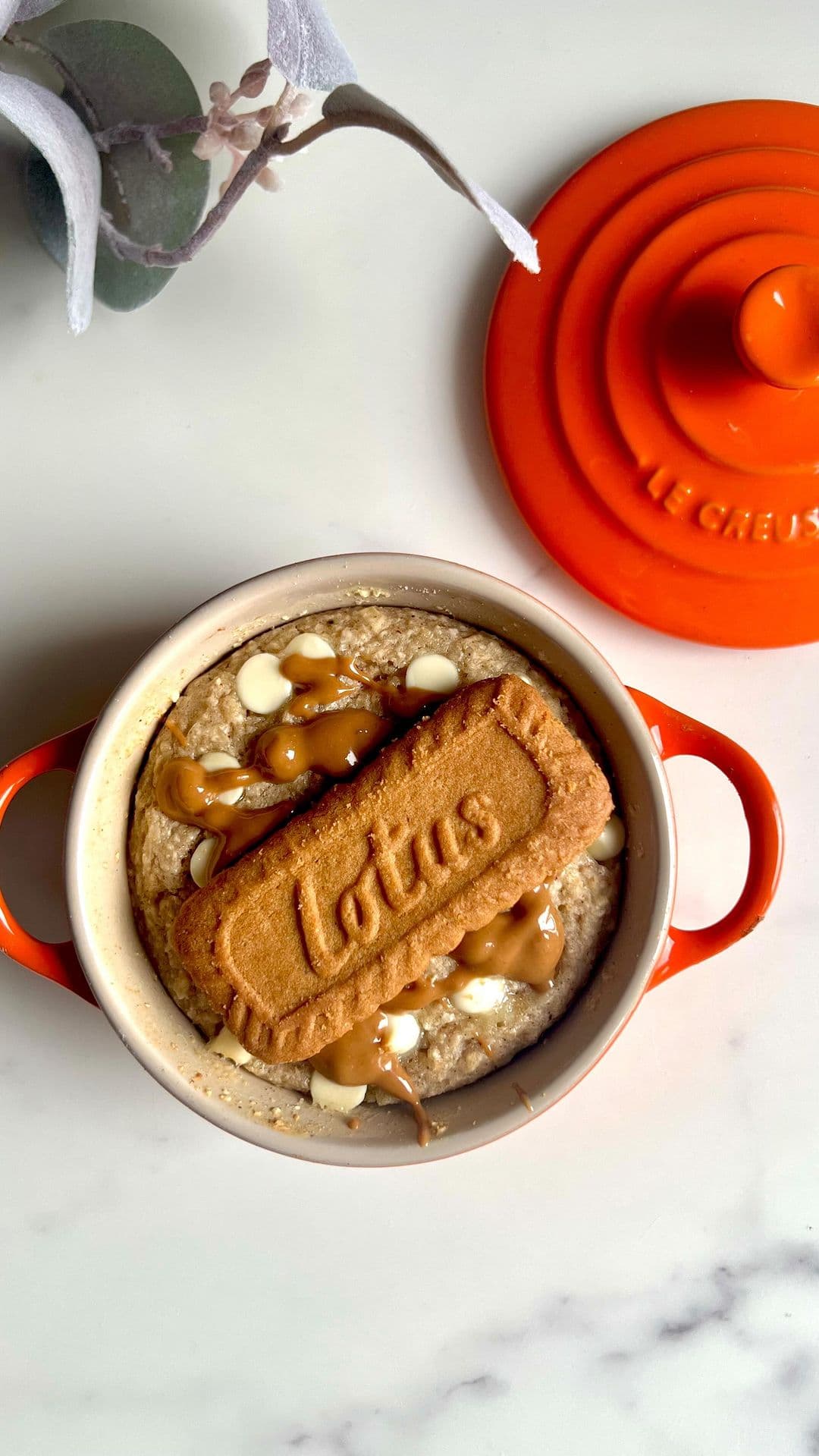 White Chocolate & Biscoff Baked Oats