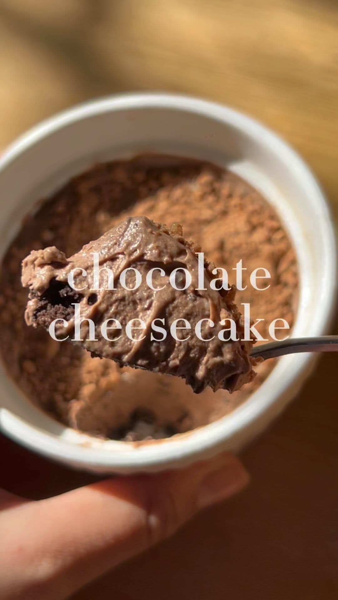 No-bake chocolate cheesecake 