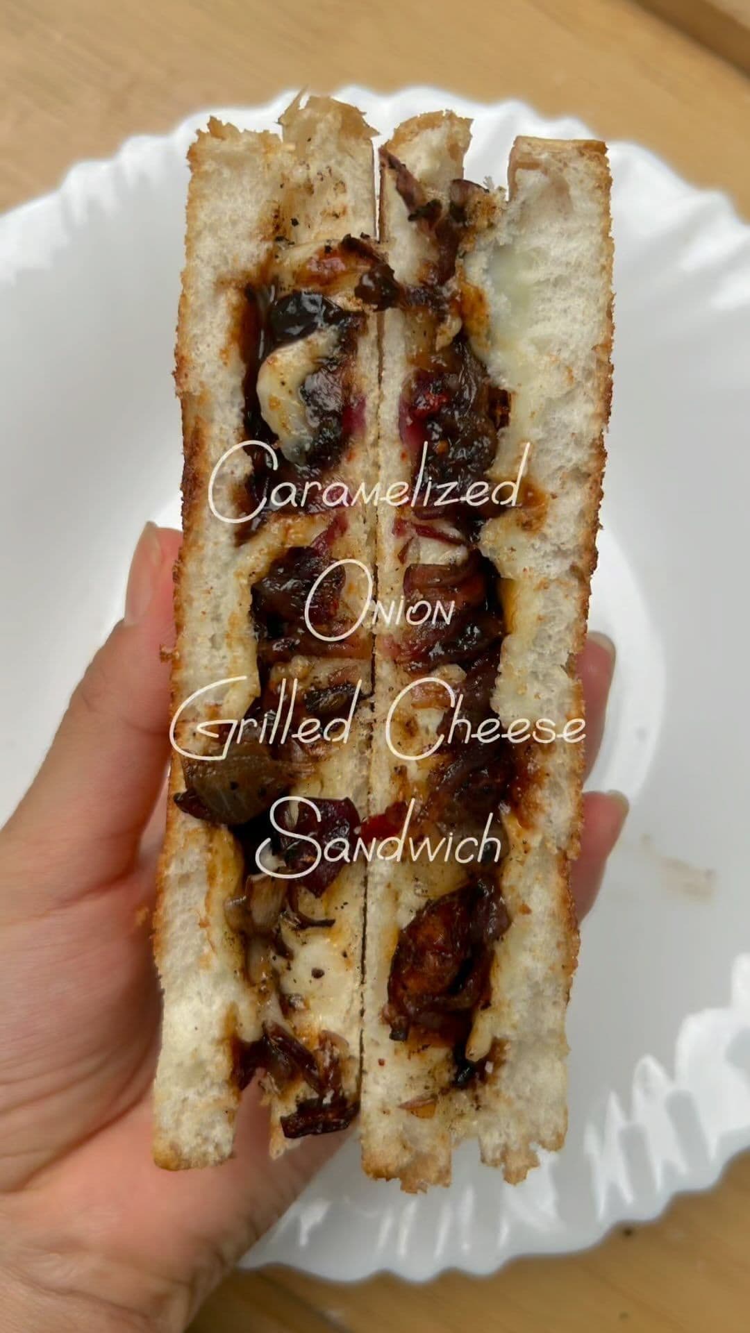 Caramelised Onion Grilled Cheese Sandwich