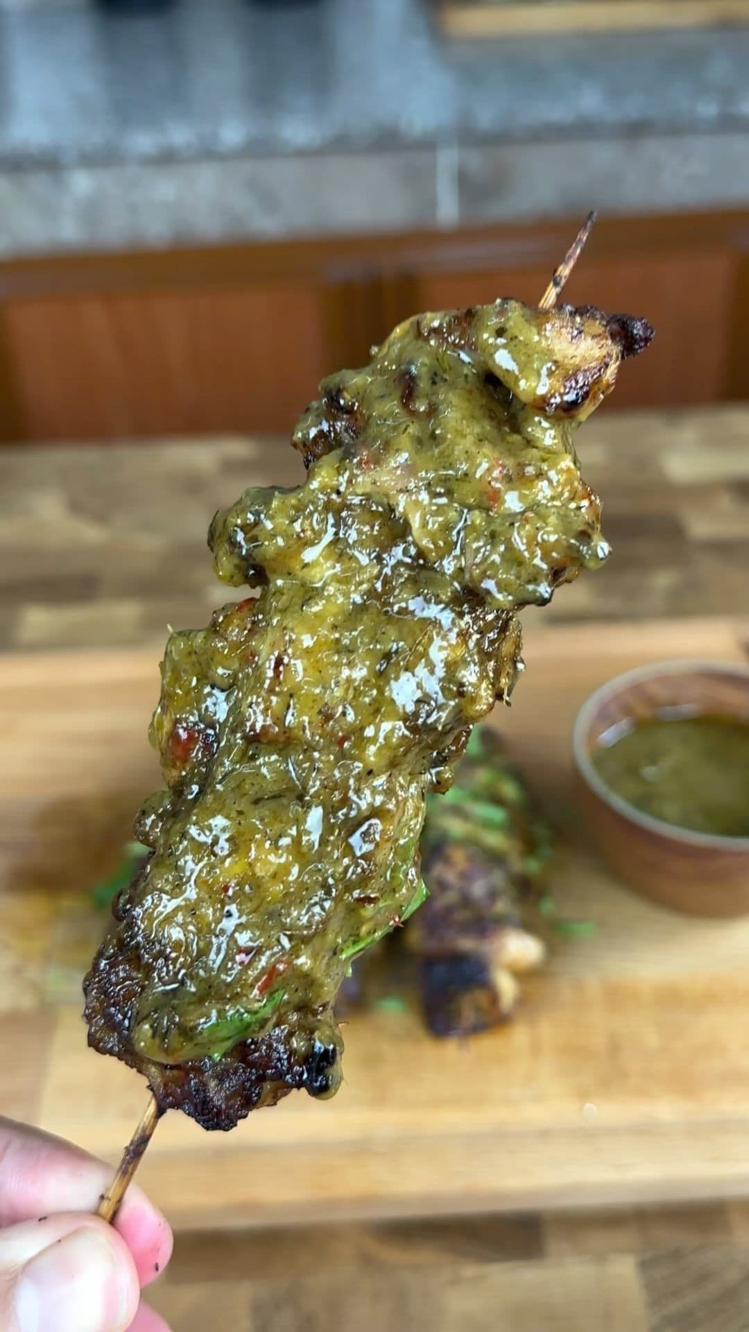 Air fryer jerk chicken skewers 