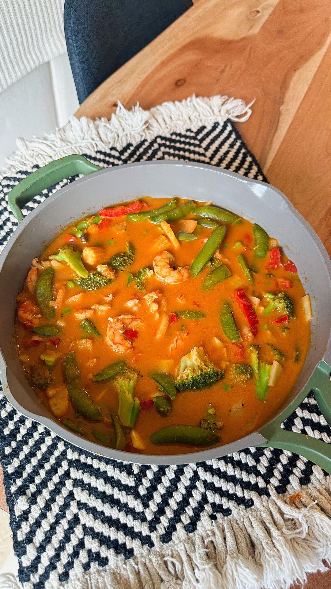 Red Thai Shrimp Coconut Curry