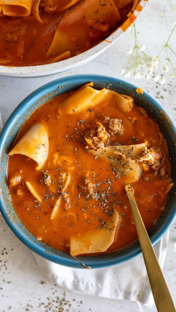 Lasagne soup