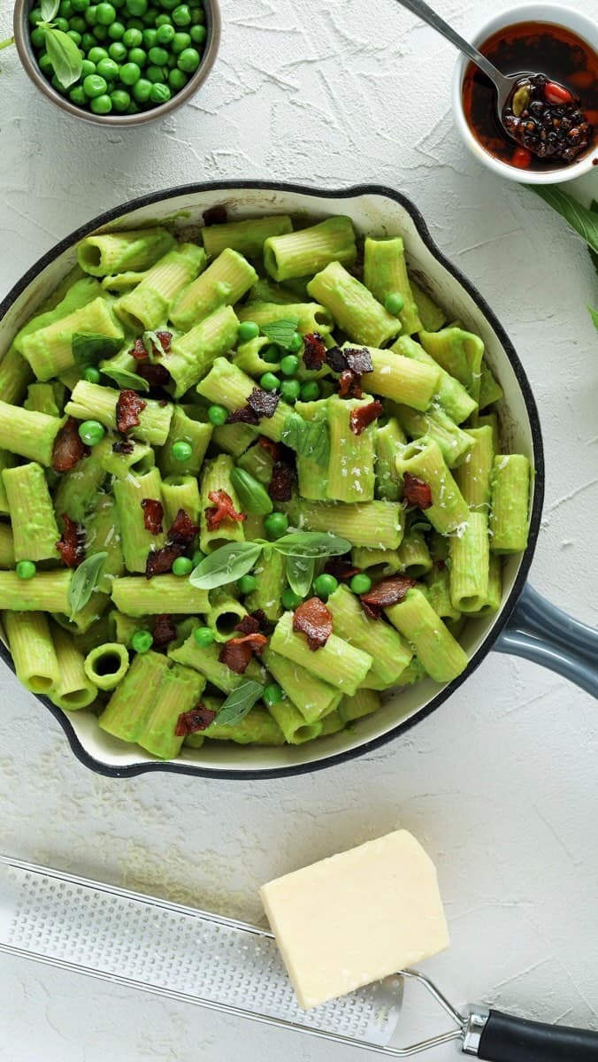 HEALTHY GREEN PEA PASTA