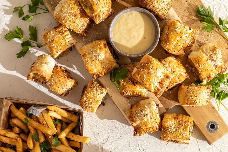 EASY HOMEMADE CHICKEN SAUSAGE ROLLS