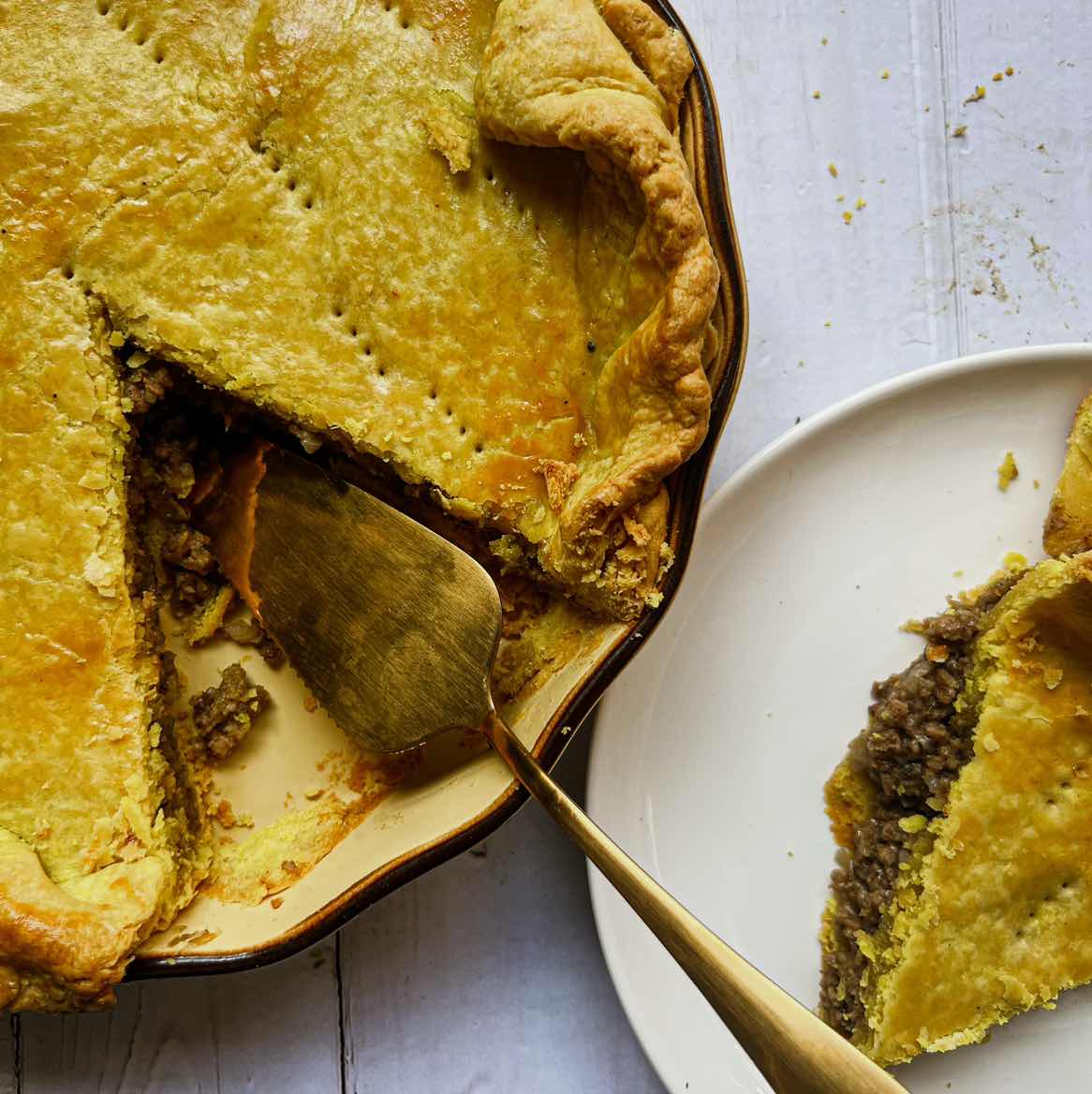 Jamaican patty pot pie