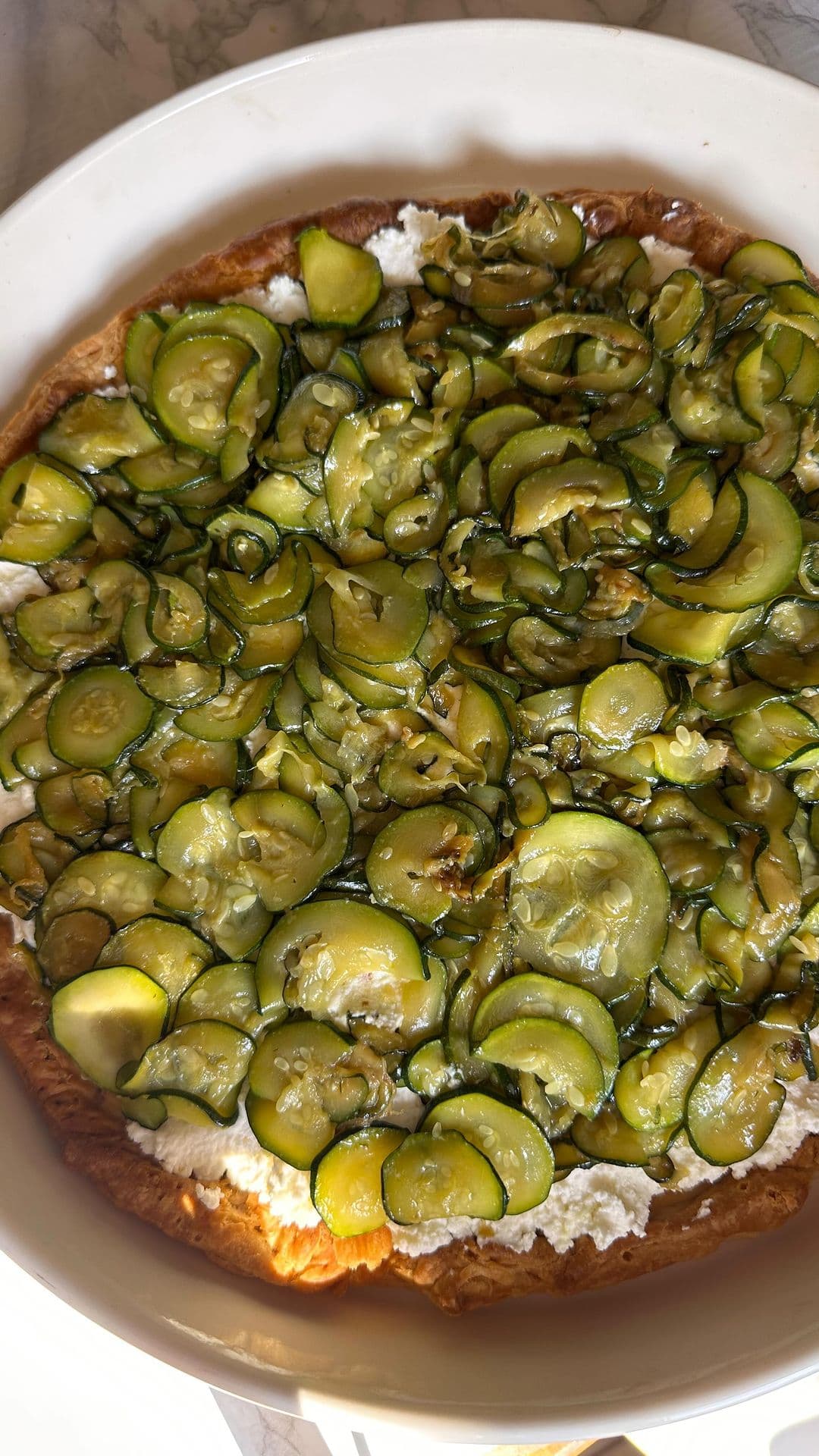 Zucchini and Ricotta Tart
