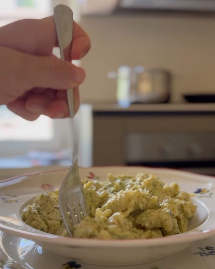 Zucchini, Ricotta, and Mint Fusilli