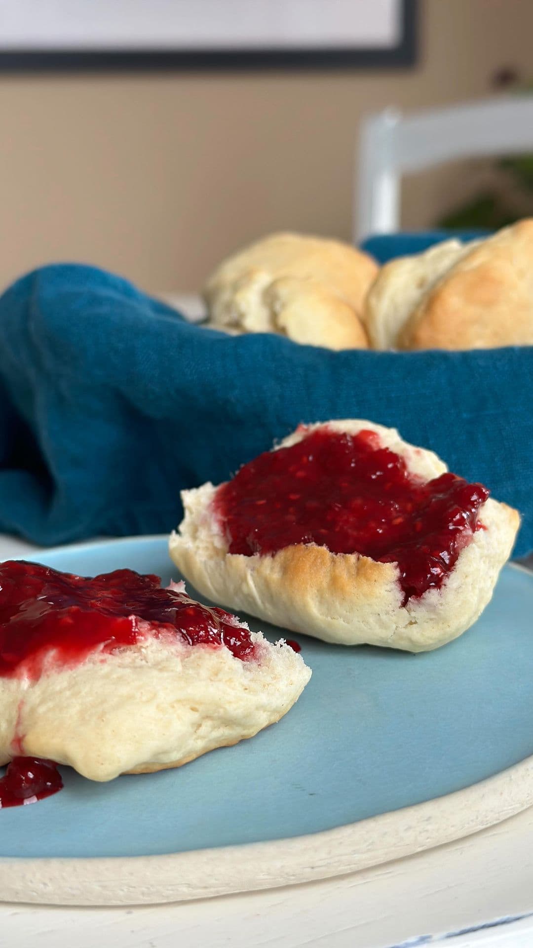 Homemade Biscuits with Jam