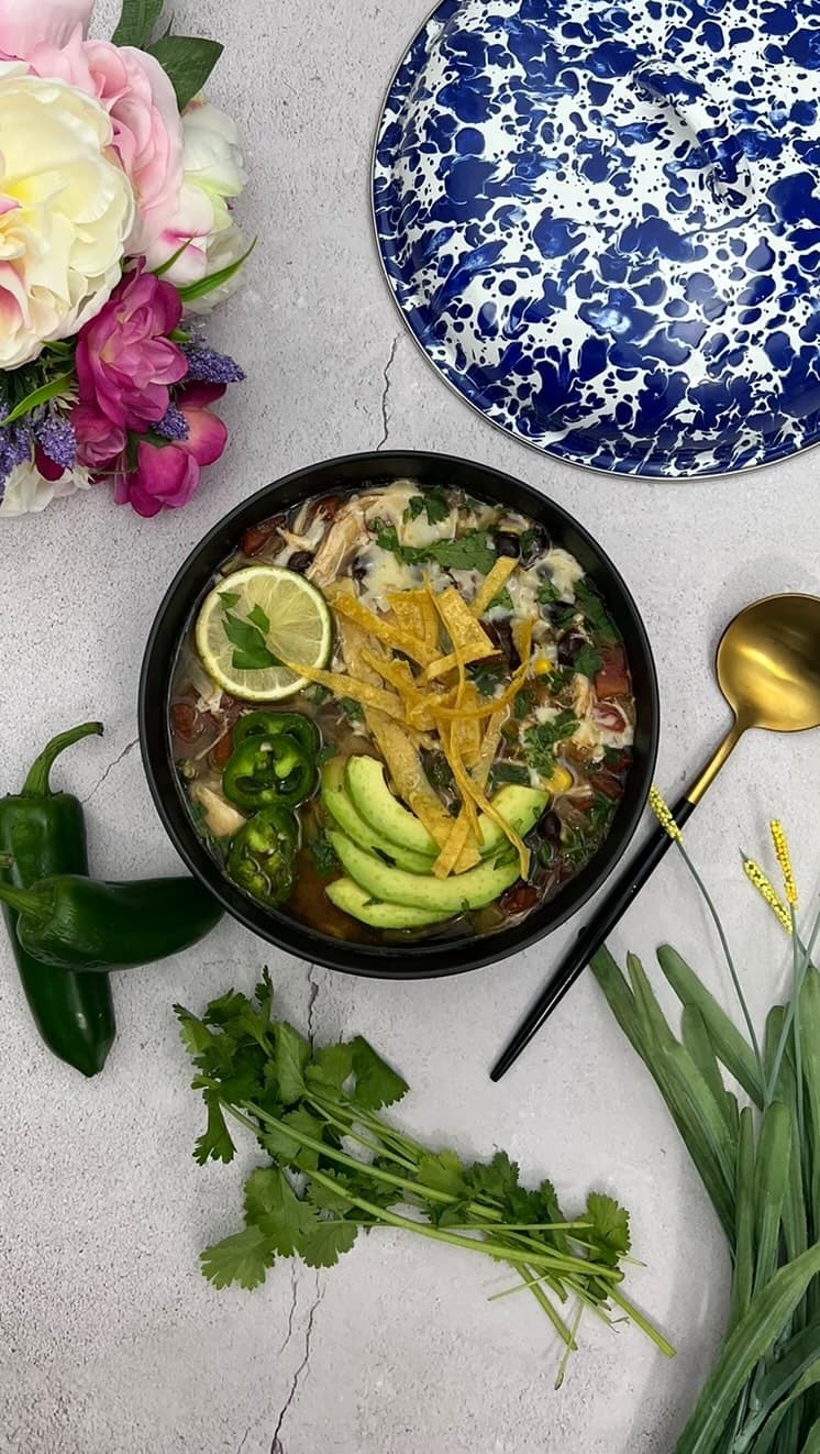 Chicken tortilla soup!
