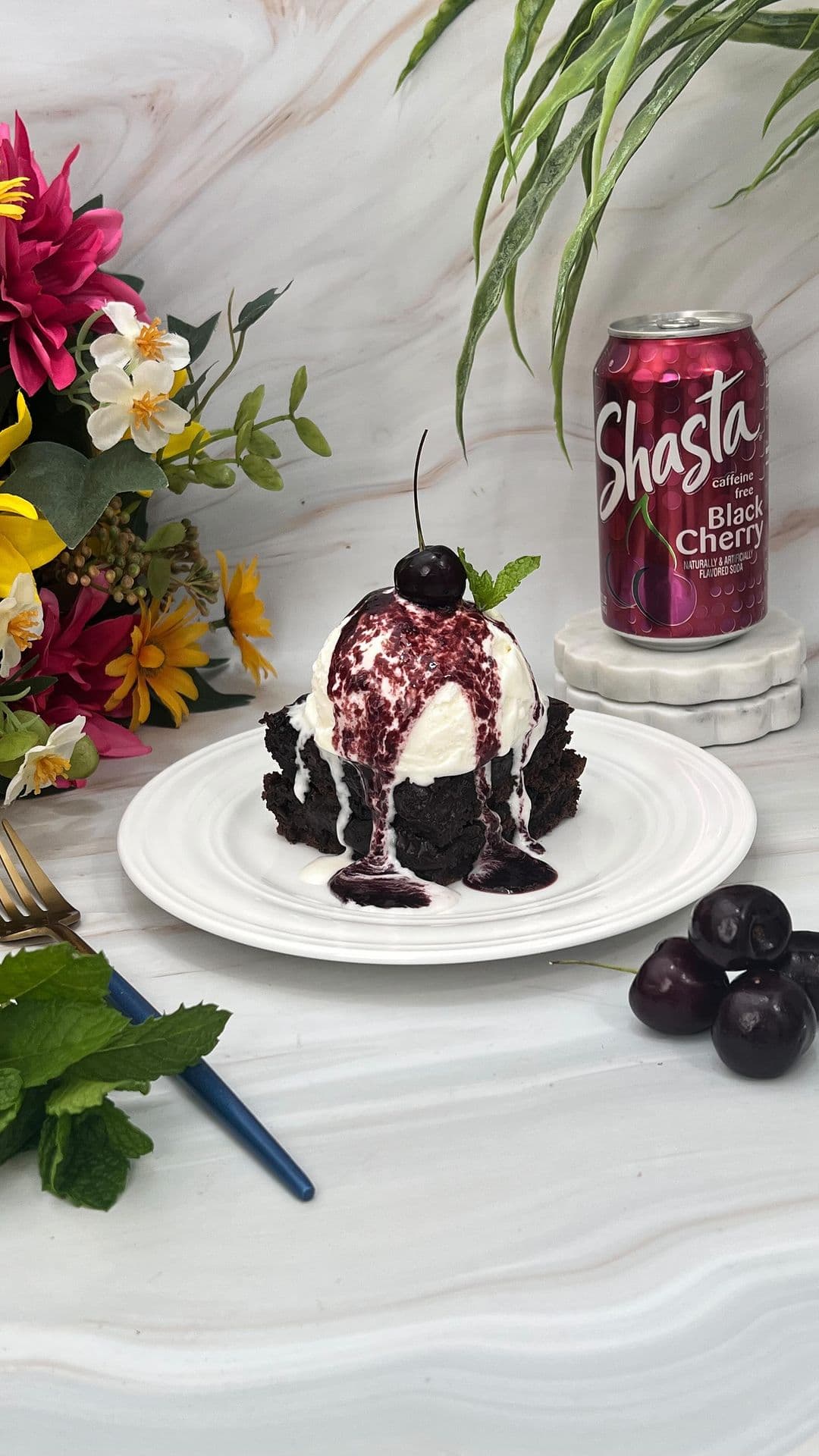 Shasta black cherry brownies!