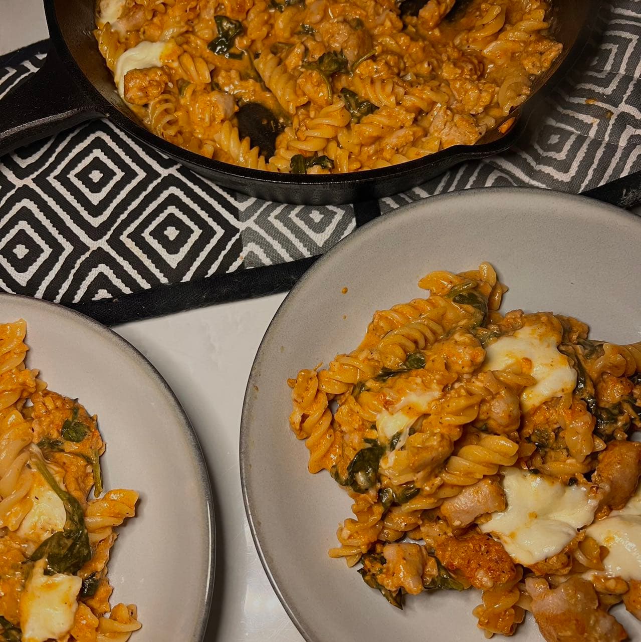 PAPRIKA PESTO SAUSAGE BAKE
