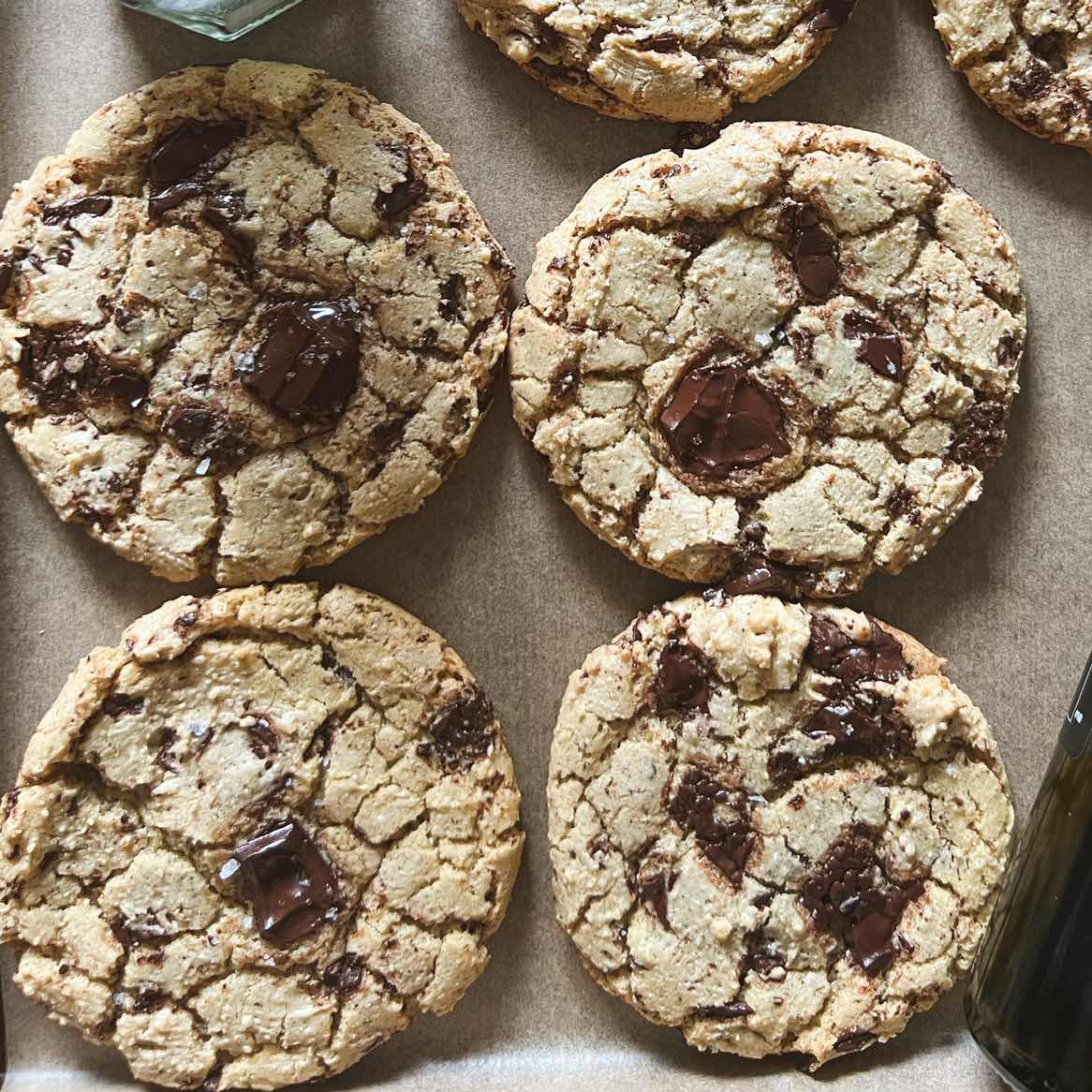 Olive oil chocolate chunk cookies